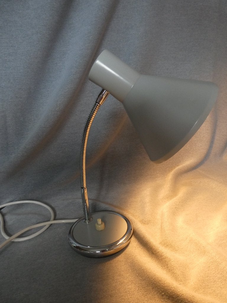 Vintage jaren 60 tafelbureaulampje made in Italy, Ophalen of Verzenden, Gebruikt, Metaal
