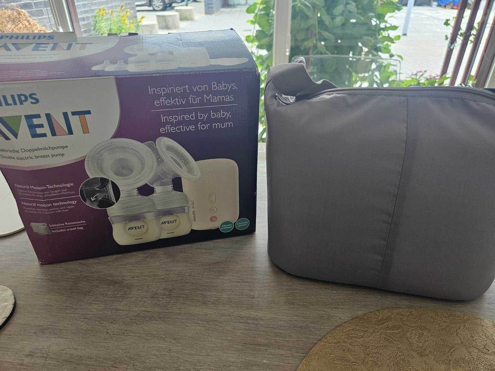 Philips Avent Dubbele Elektrische Borstkolf met Reistas, Ophalen of Verzenden, Zo goed als nieuw