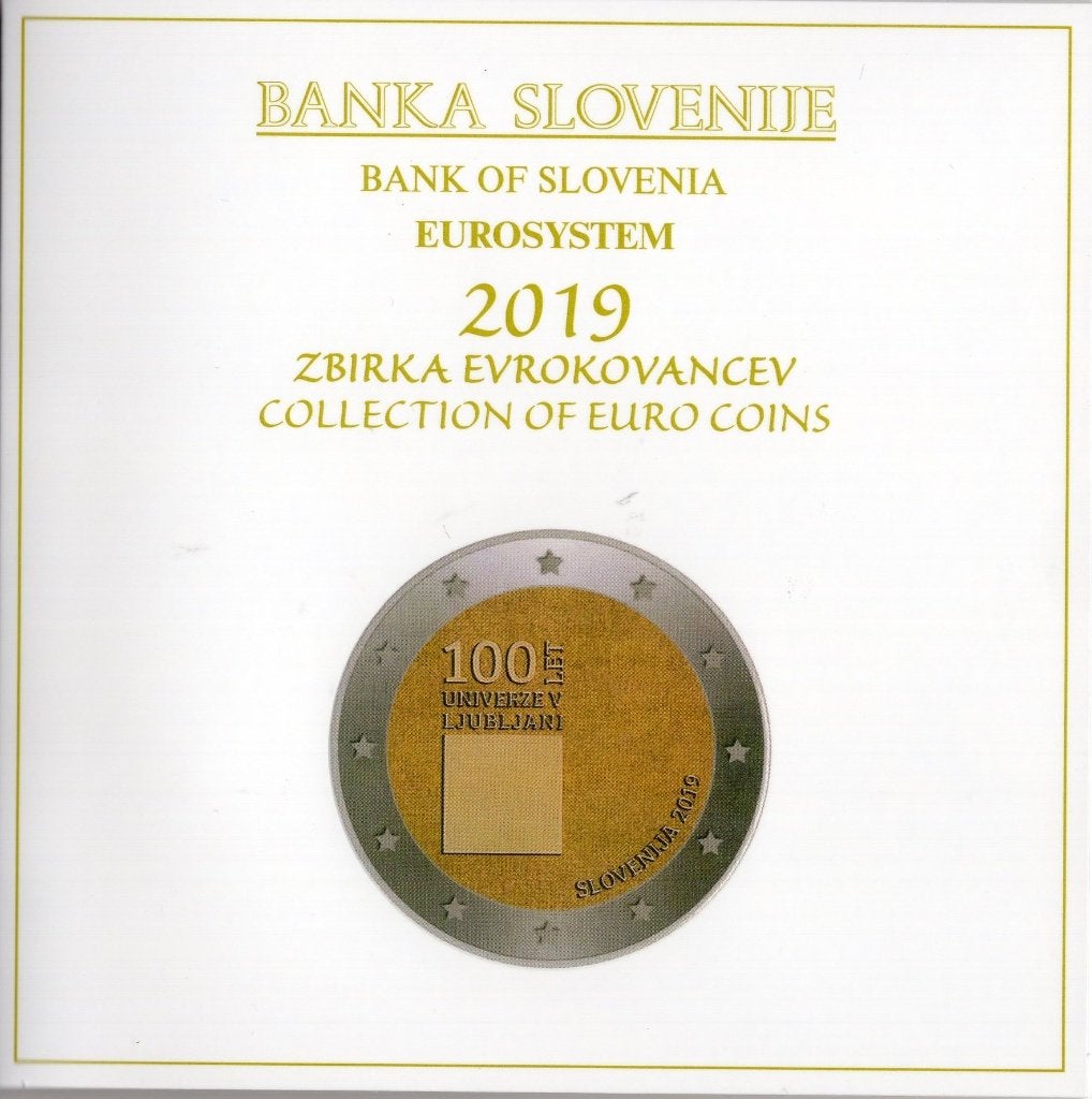 BU set Slovenie 2019 - 1 cent t/m 3 euro - 10 munten Blister, Verzenden, Slovenië, Overige waardes, Setje