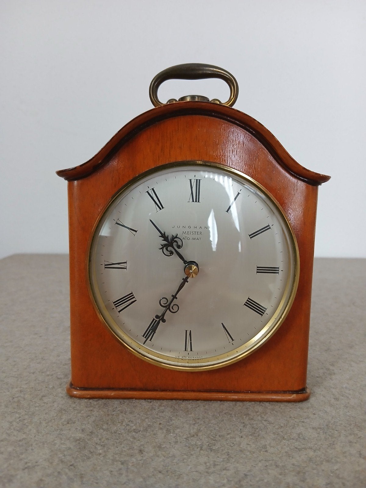 vintage Junghans Meister Ato-Mat tafelklokje, Antiek en Kunst, Ophalen