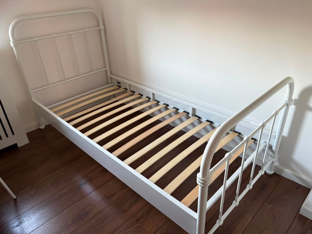 Vipack metalen bed 90x200, Ophalen, Gebruikt, 90 cm, Eenpersoons