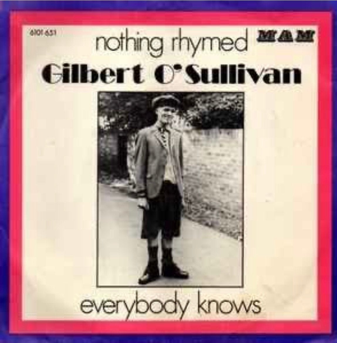 Gilbert O'Sullivan – Nothing Rhymed / Single 7 / VG+ / 5-9, Ophalen of Verzenden, Zo goed als nieuw, Pop