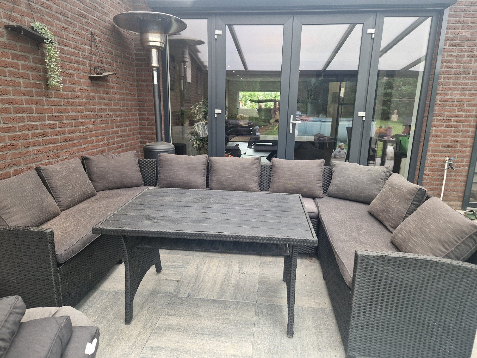 U loungeset te koop., Tuin en Terras, Ophalen, Gebruikt