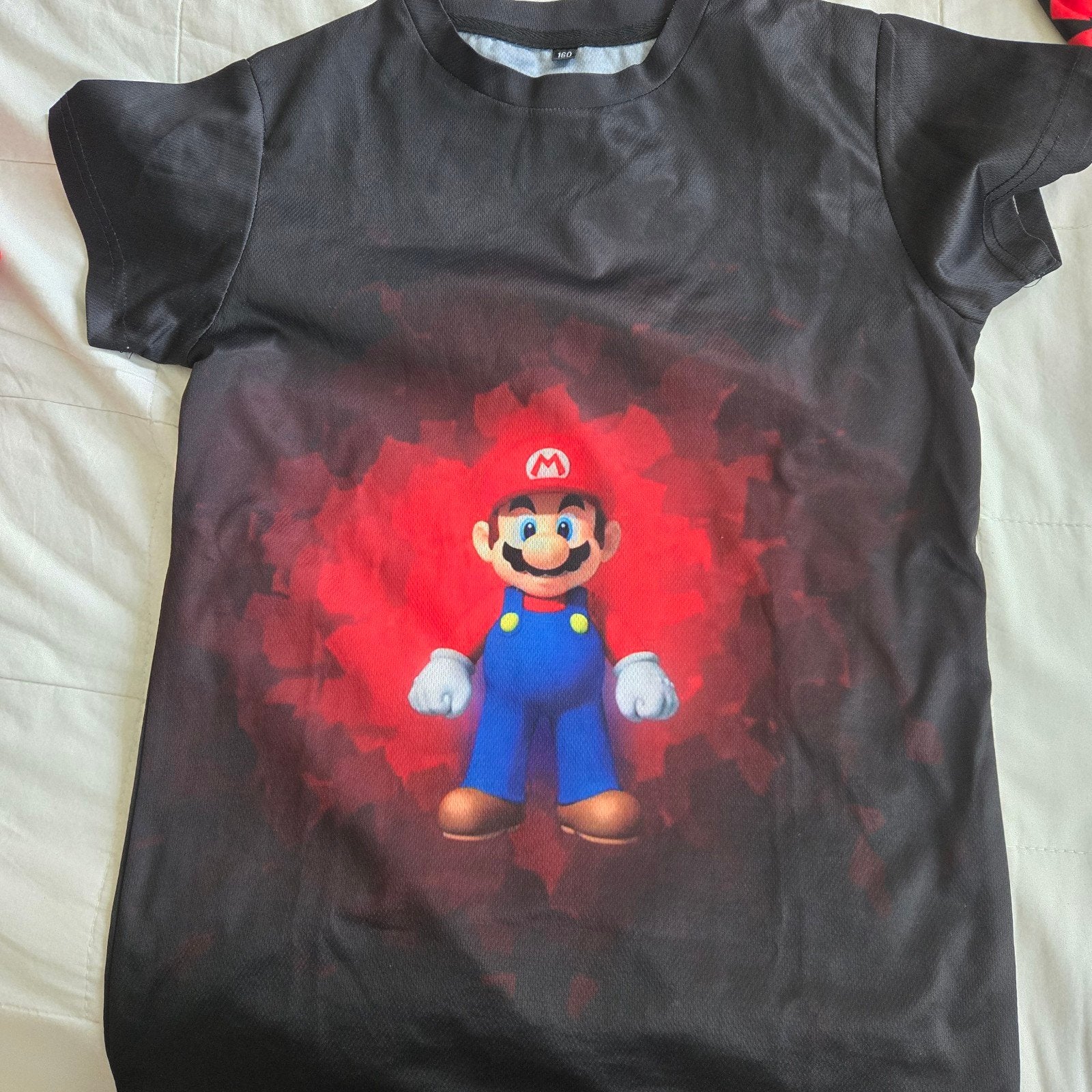 Super Mario T-shirt Maat 160, Ophalen of Verzenden, Gebruikt, Jongen of Meisje, Shirt of Longsleeve