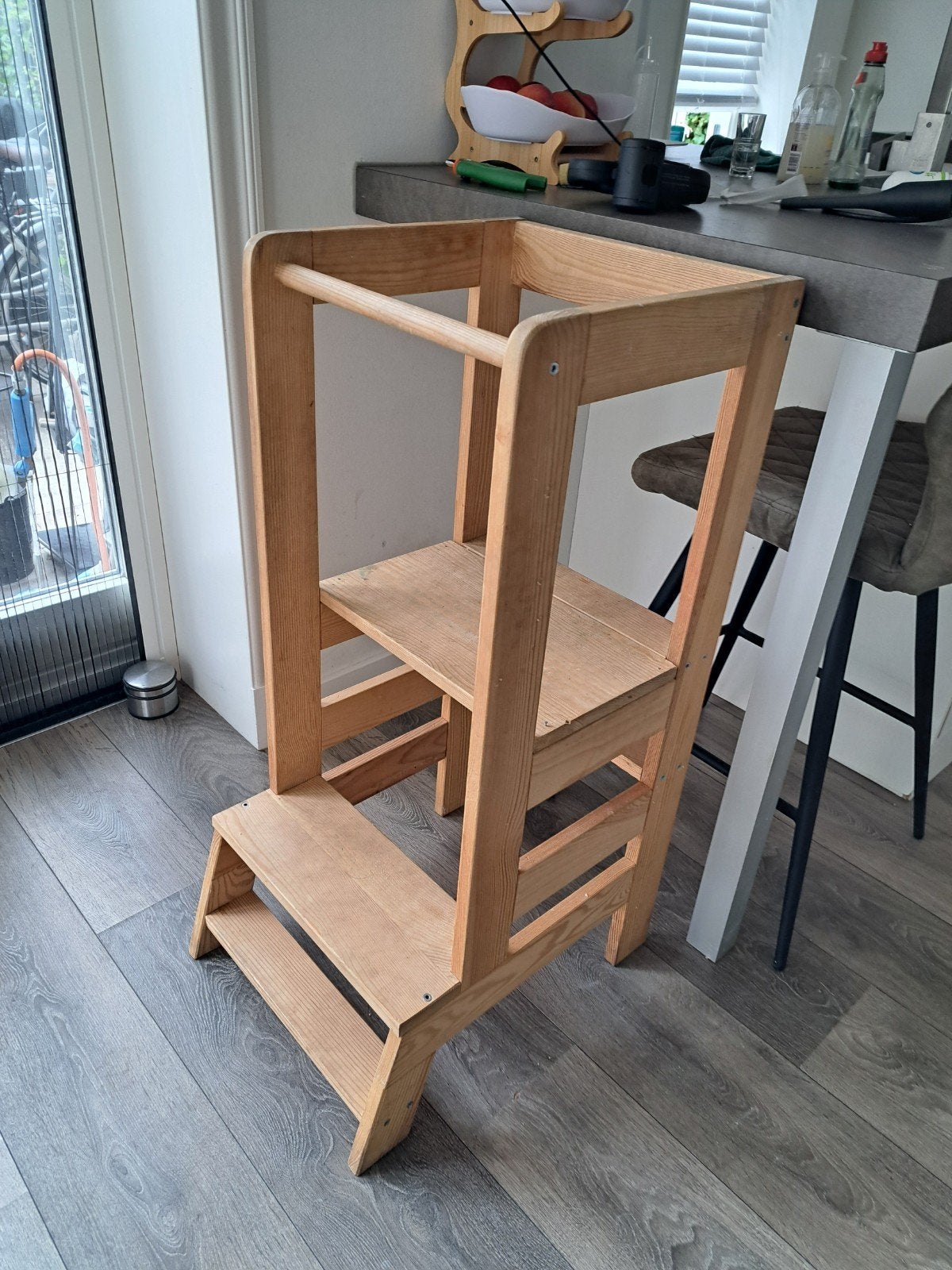 Houten leertoren voor kinderen - Keukenhulp, Ophalen, Gebruikt, Overige typen