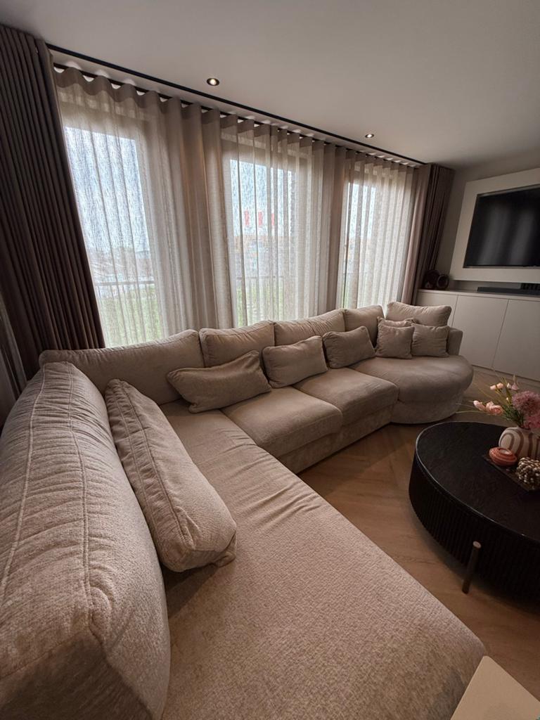 Hoekbank Moonlight van Atlas Interiors - Bergen 902 stof, 125 tot 150 cm, Hoekbank, 300 cm of meer, Ophalen of Verzenden