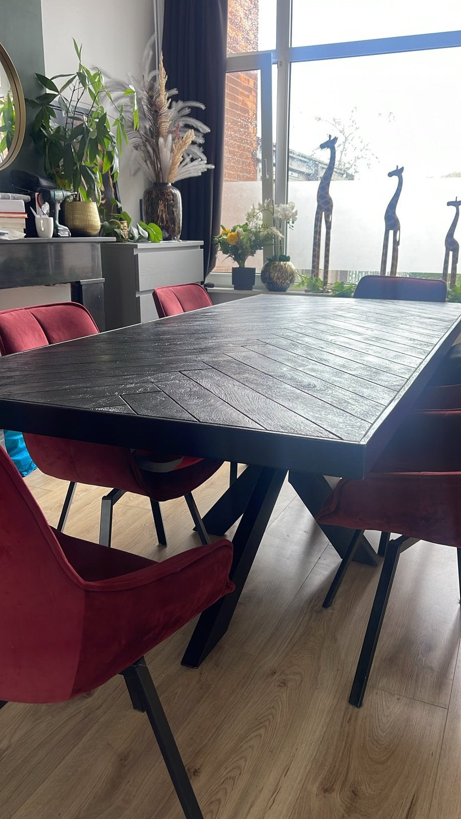 Eettafel,  bieden!, Ophalen, 200 cm of meer, 50 tot 100 cm, Zo goed als nieuw