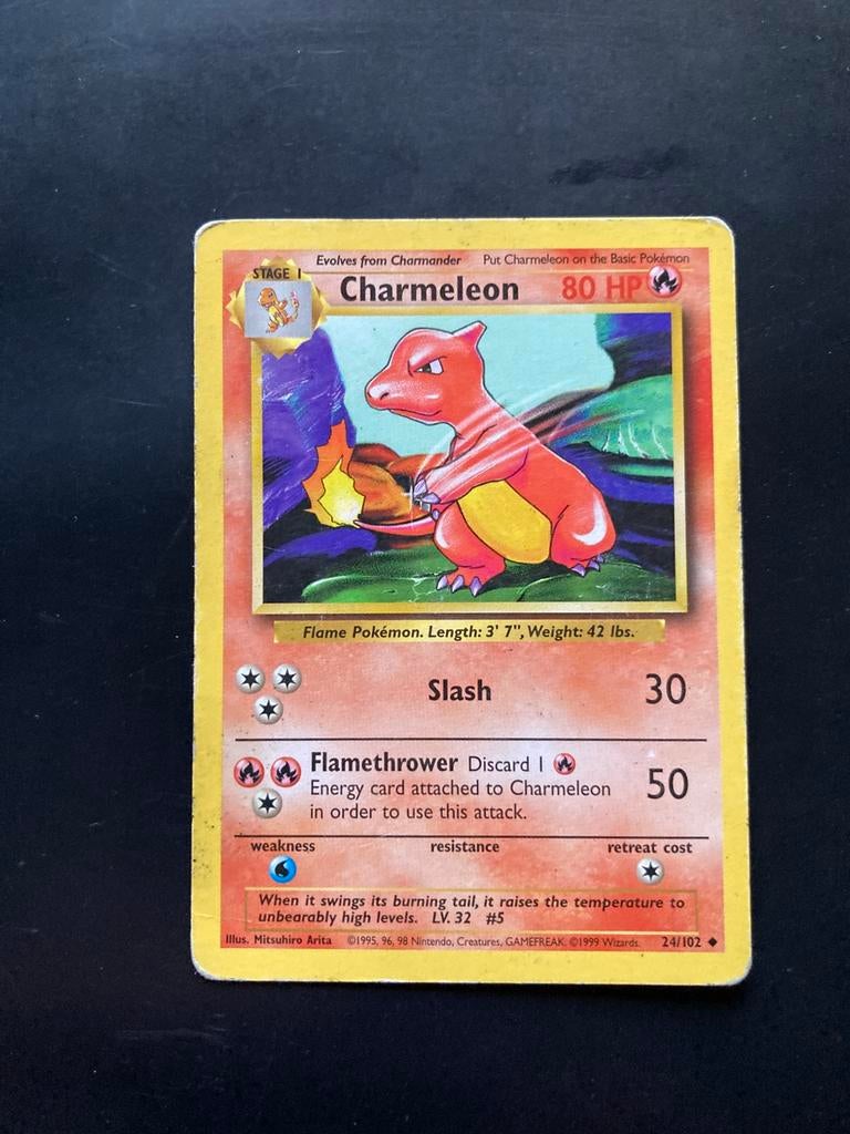 Pokemon kaart Charmeleon, Hobby en Vrije tijd, Verzamelkaartspellen | Pokémon, Ophalen of Verzenden