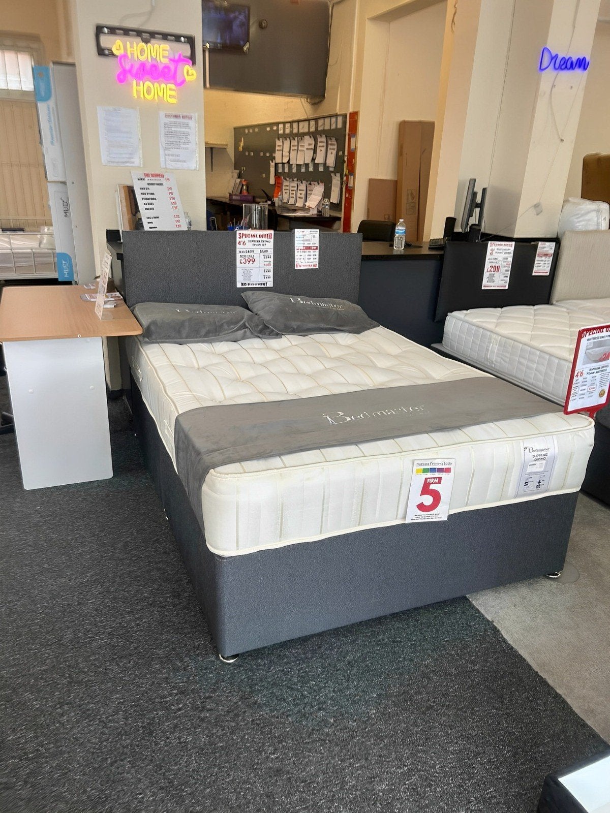 Tweepersoonsbed met matras  90200,140200,160200,180x200cm, Ophalen of Verzenden, Nieuw, Tweepersoons