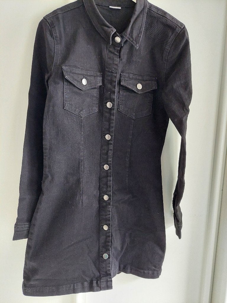 Super leuke spijkerjurk in maat S / 36., Kleding | Dames, Jurken, Zwart, Ophalen of Verzenden, Zo goed als nieuw, Maat 36 (S)