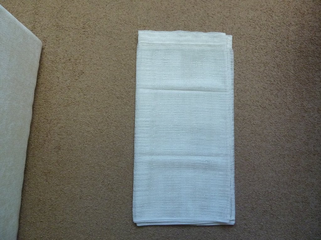 diverse maten vitrage, Ophalen of Verzenden, Beige, Vitrage