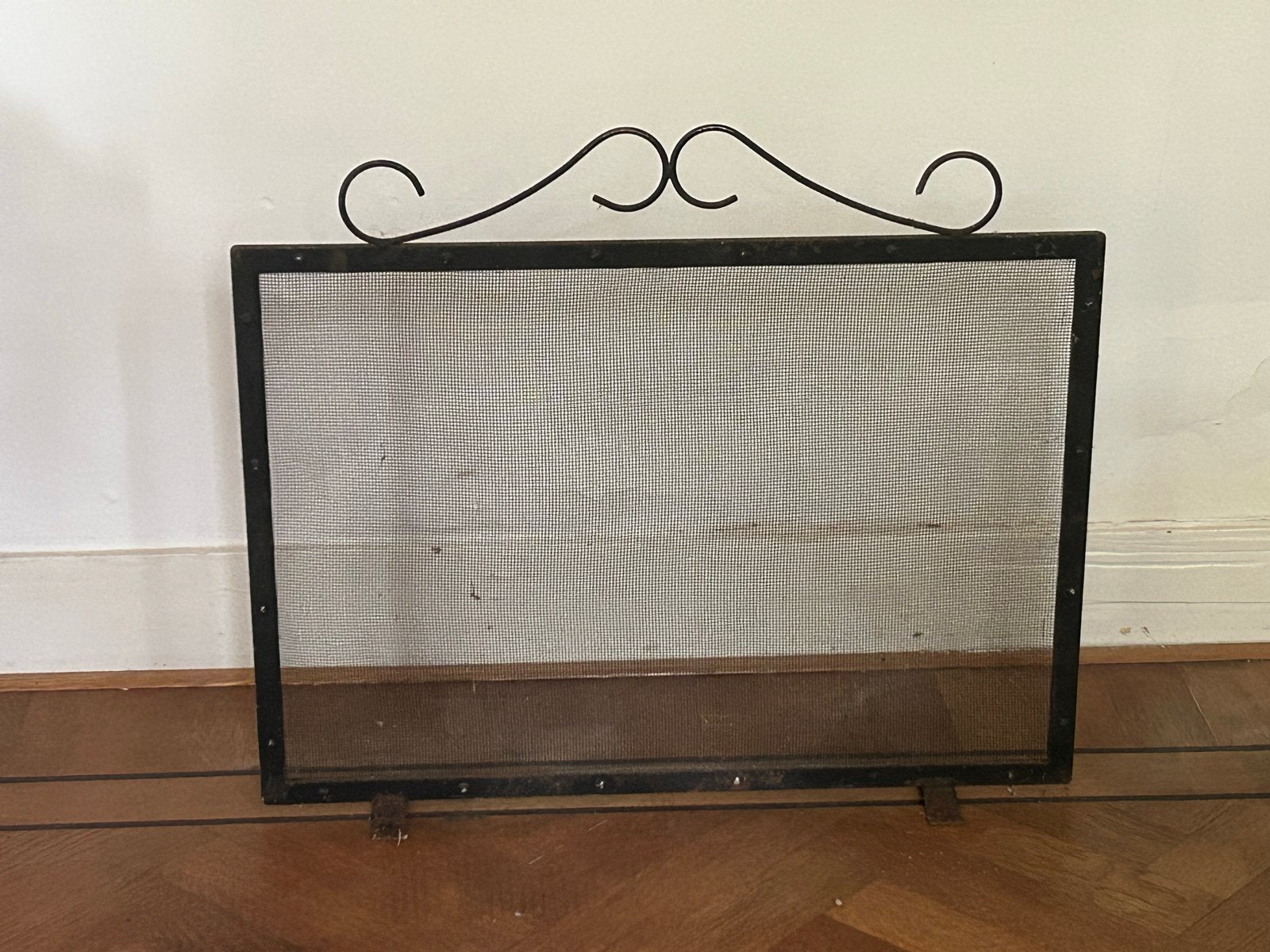 Antiek brocante Haardscherm vonkenscherm voor open haard, Huis en Inrichting, Ophalen, Gebruikt, Vrijstaande haard, Overige soorten