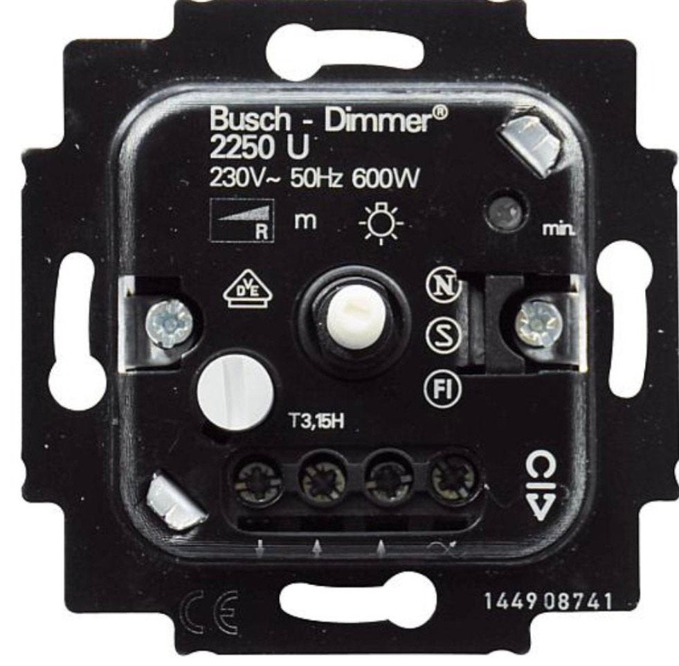 Busch -jeager dimmer 2250 u  230v, Doe-het-zelf en Verbouw, Elektra en Kabels, Verzenden, Zo goed als nieuw