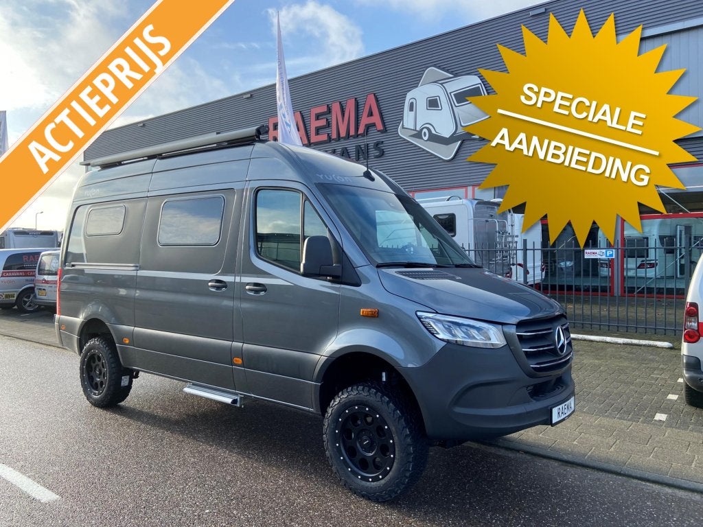 Frankia Yucon 6.0 Mercedes Sprinter 4x4, automaat buscamper, Caravans en Kamperen, Buscamper of Camperbus, Ringverwarming, Bedrijf