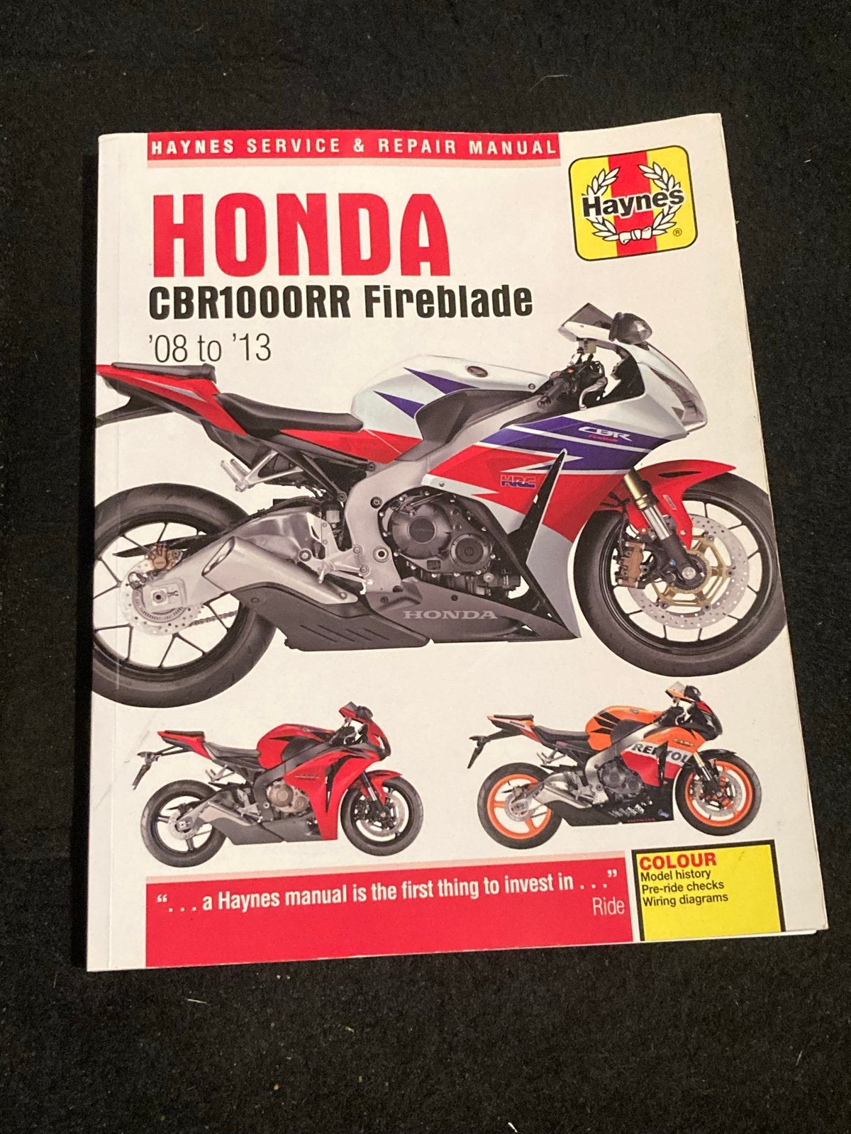 Haynes Reparatiehandboek Honda CBR1000RR Fireblade ('08-'13), Ophalen of Verzenden, Honda