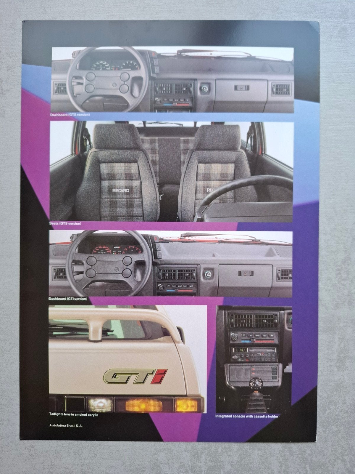 Braziliaanse Volkswagen Gol GTS / GTi folder, Ophalen of Verzenden, Zo goed als nieuw, Volkswagen