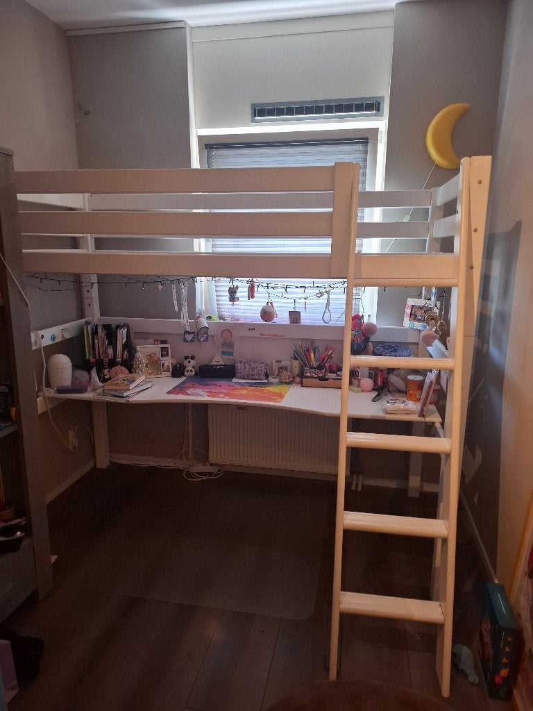 Hoogslaper, Ophalen, Eenpersoons, Zo goed als nieuw, 180 tot 200 cm