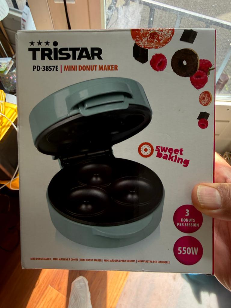 Nieuwe Tristar Mini Donut Maker PD-3857E - 550W, Ophalen, Nieuw