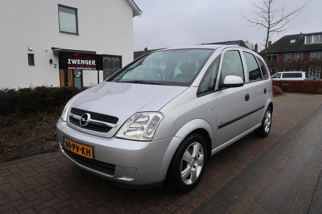 Opel Meriva 1.6-16V AUTOMAAT|AIRCO|TREKHAAK|PDC|CRUISECONTRO, Auto's, Opel, Gebruikt, Zwart, 4 cilinders, Parkeersensor