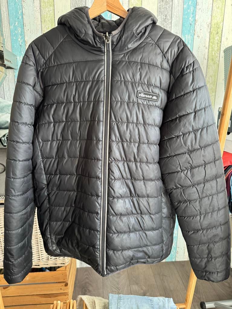 Ellesse winterjas, Ophalen of Verzenden, Zo goed als nieuw, Maat 52/54 (L), Zwart