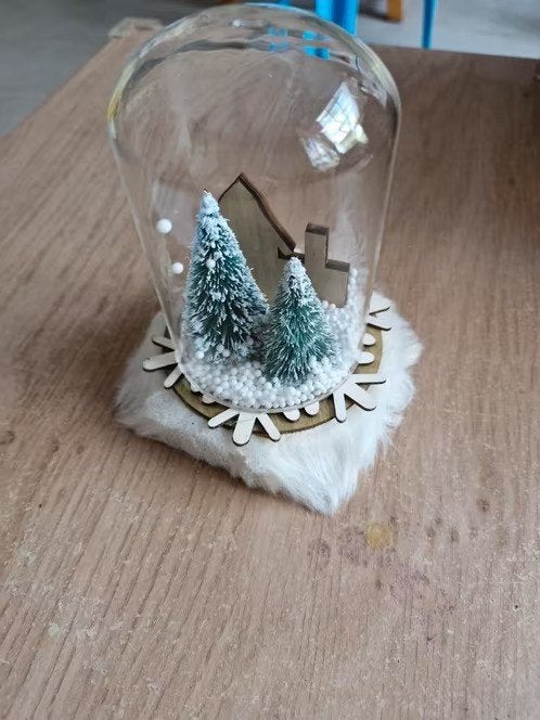 2x stolp met kerstdecoratie h, Onbekend, Nieuw, Ophalen of Verzenden, Onbekend