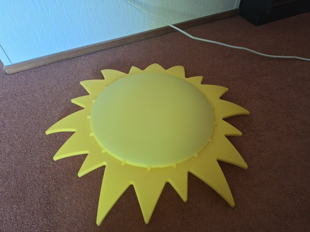 Grote Gele IKEA Zon Lamp Smila Sol - Kinderkamer, Ophalen, Kunststof, Design, LED