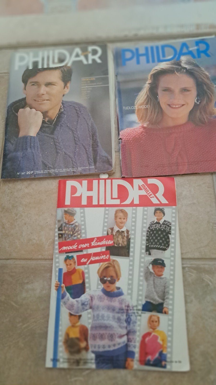 Phildar Breimagazines - 3 stuks, Ophalen of Verzenden, Breien, Patroon of Boek