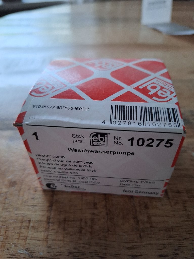 ruitensproeierpomp Febi 10275 nieuw passend op veel auto"s, Auto-onderdelen, Ophalen, Nieuw, Volkswagen