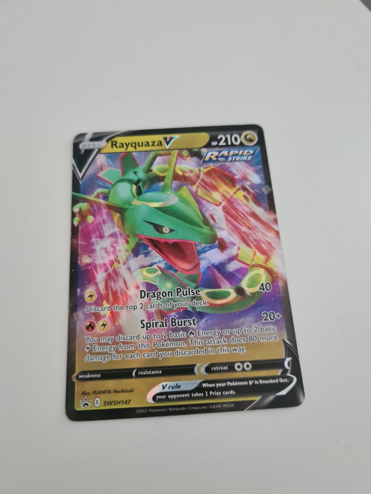 Pokémon Kaart Rayquaza V SWSH147 Rapid Strike, Ophalen