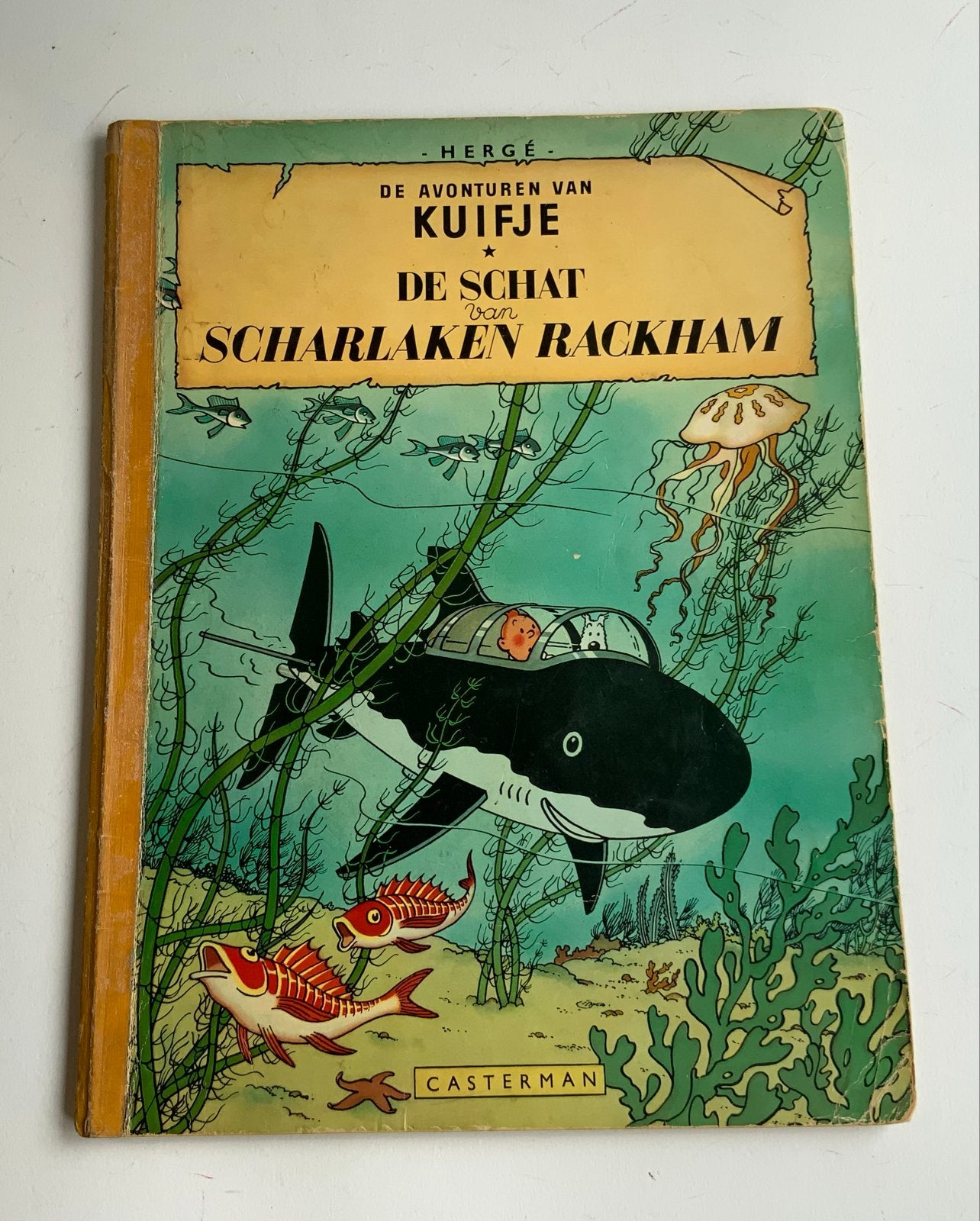 Kuifje - De Schat van Scharlaken Rackham (Linnen rug), Boeken, Eén stripboek, Ophalen of Verzenden, Gelezen