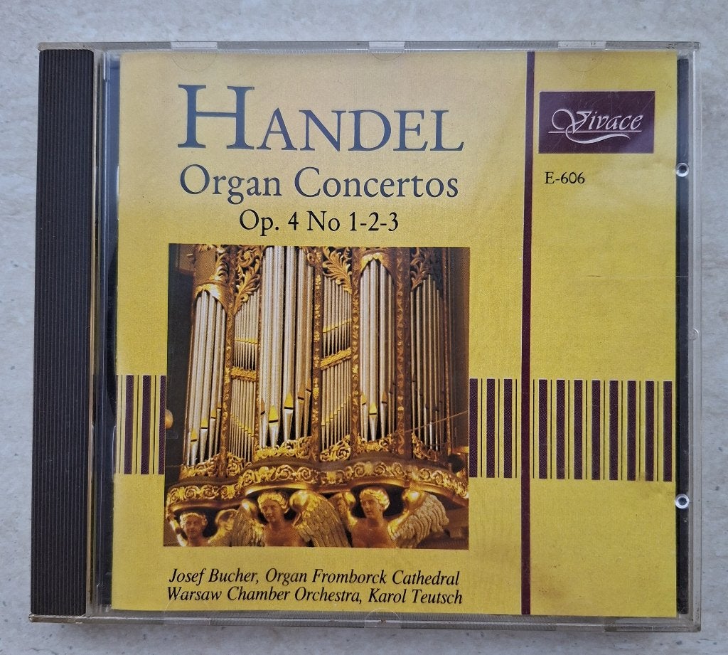 Handel - Organ Concertos Op. 4 No 1-2-3 CD, Soloconcert, Ophalen of Verzenden, Zo goed als nieuw, Barok