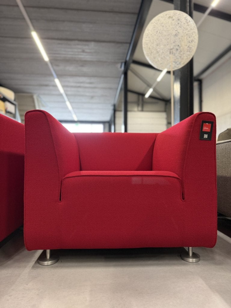 2 Nieuw Gelderland 4800 fauteuil rood stof design stoel, Huis en Inrichting, Nieuw, Ophalen of Verzenden, Gelderland, Stof