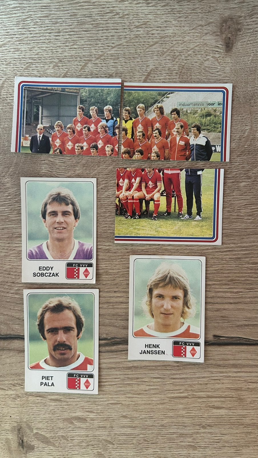 Panini Voetbal 79 plaatjes FC VVV 6x, Ophalen of Verzenden, Zo goed als nieuw, Meerdere plaatjes