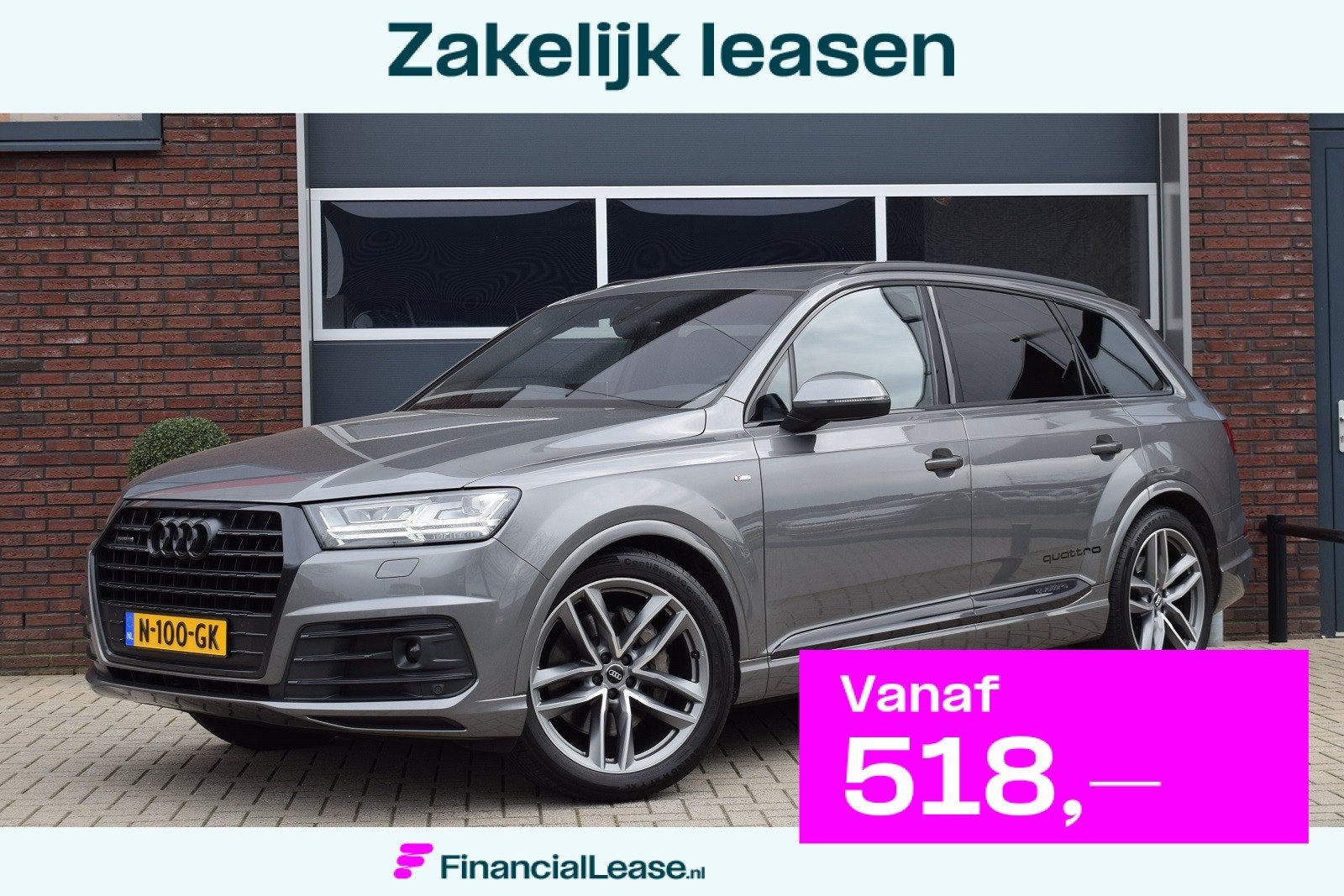 Audi Q7 3.0 TDI Quattro Pro Line+ 7-persoons | Luchtvering |, Automaat, Gebruikt, 241 €/maand, 7 stoelen