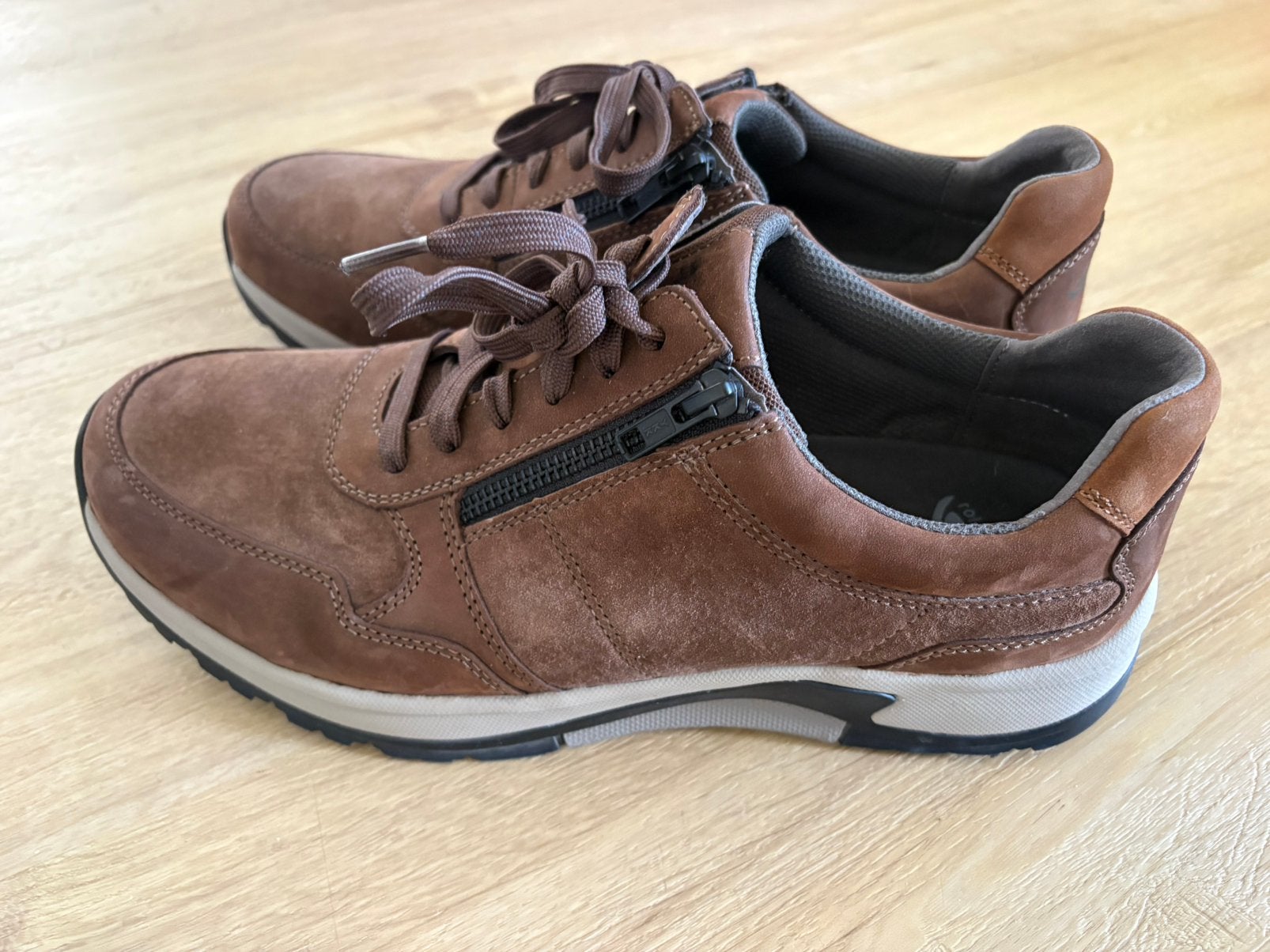 Nieuwe Rolling Soft herendchoenen 45 met rits bruin, Ophalen of Verzenden, Nieuw, Bruin
