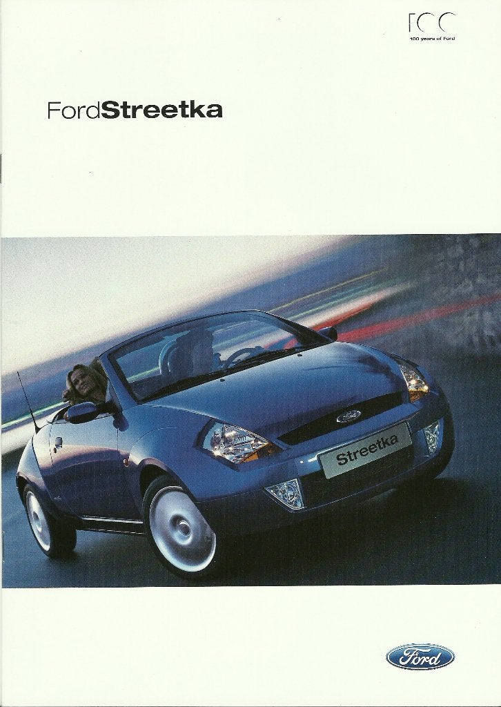 Ford Streetka cabriolet folder, Ophalen of Verzenden, Gelezen, Ford