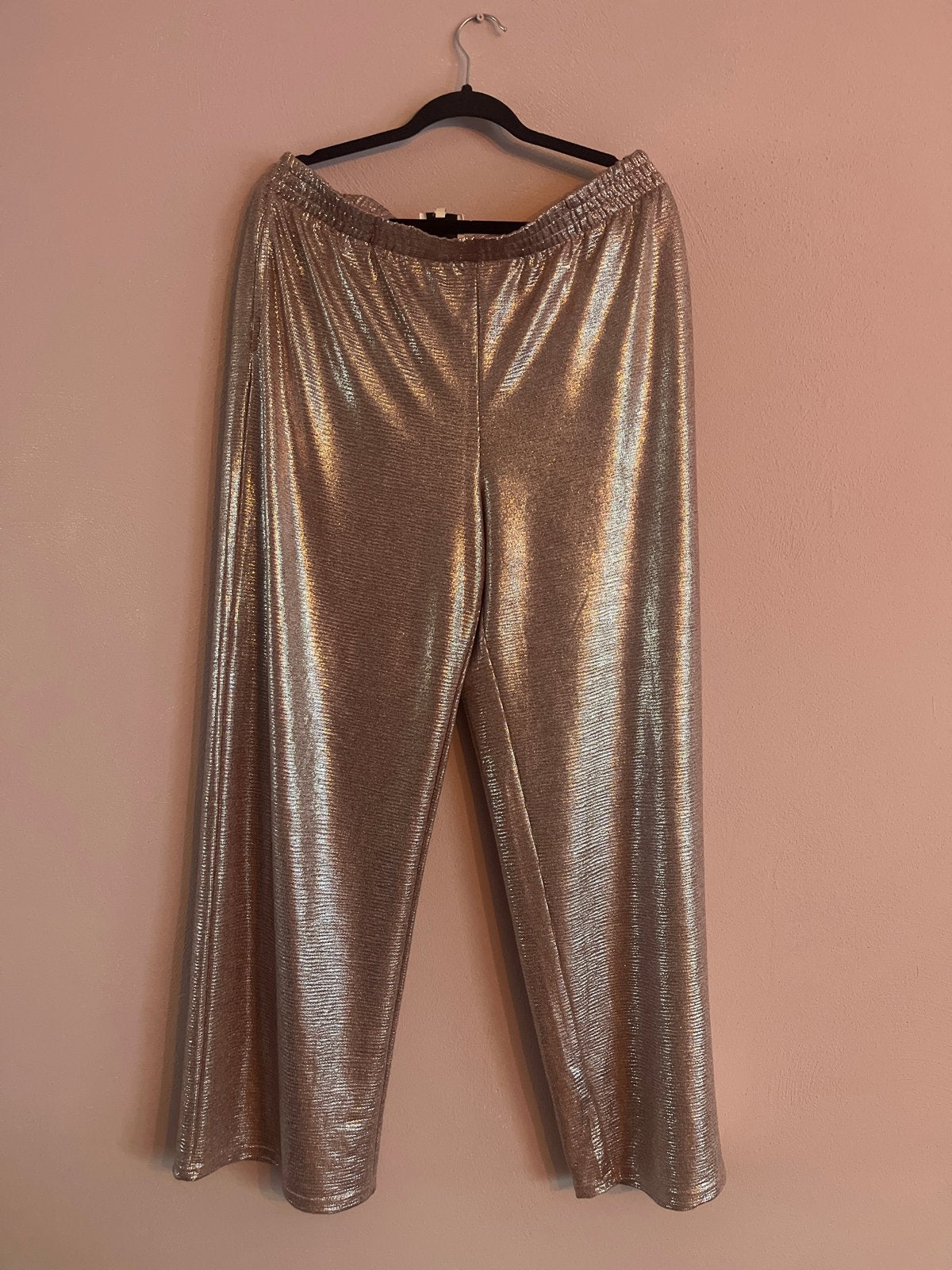Shoeby Oudroze Glitter Broek - Maat XL, Maat 46/48 (XL) of groter, Ophalen of Verzenden, Roze, Lang
