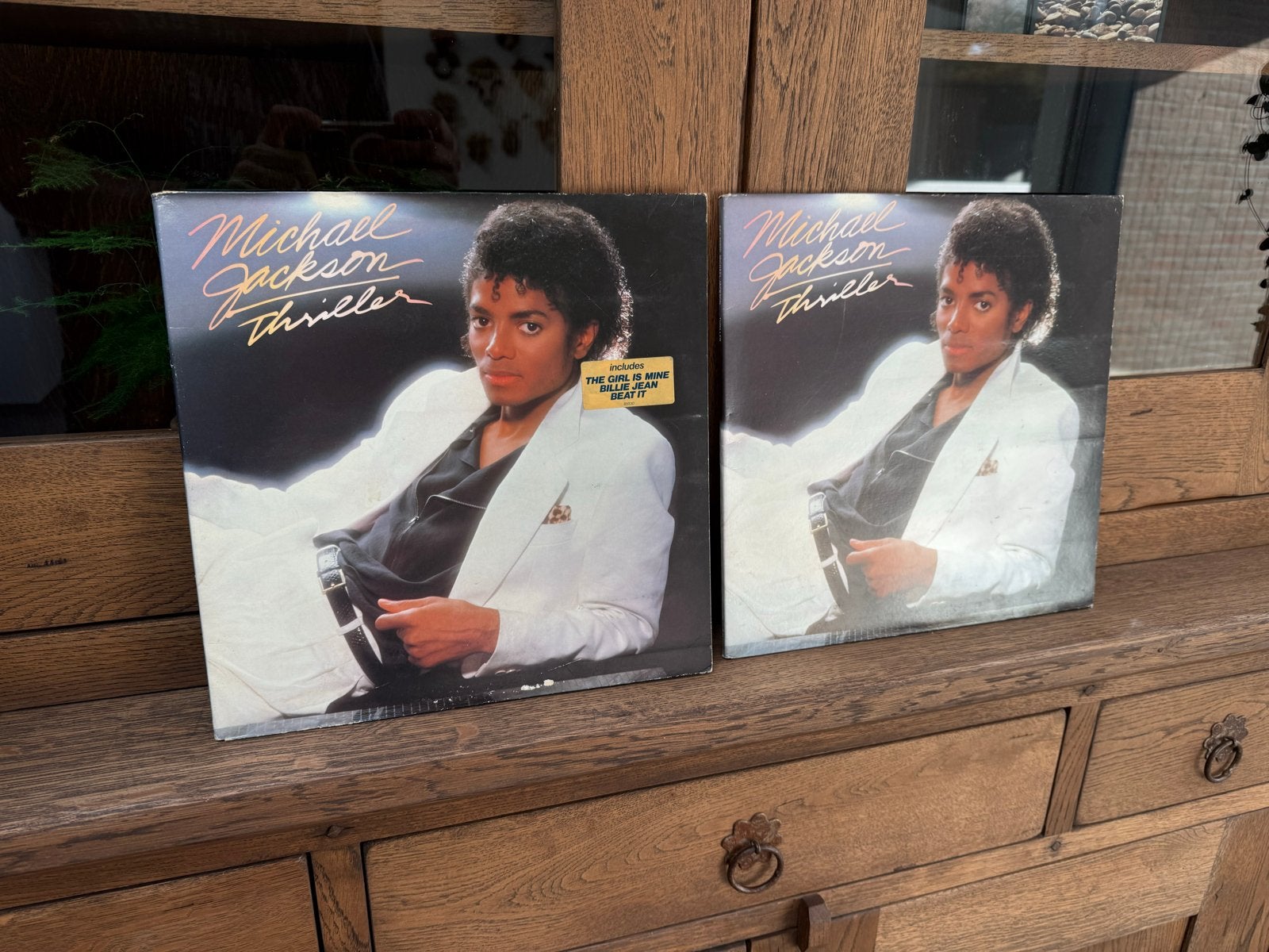 Michael Jackson LP - Thriller (2 stuks), LP, Gebruikt, Pop, Originele persing