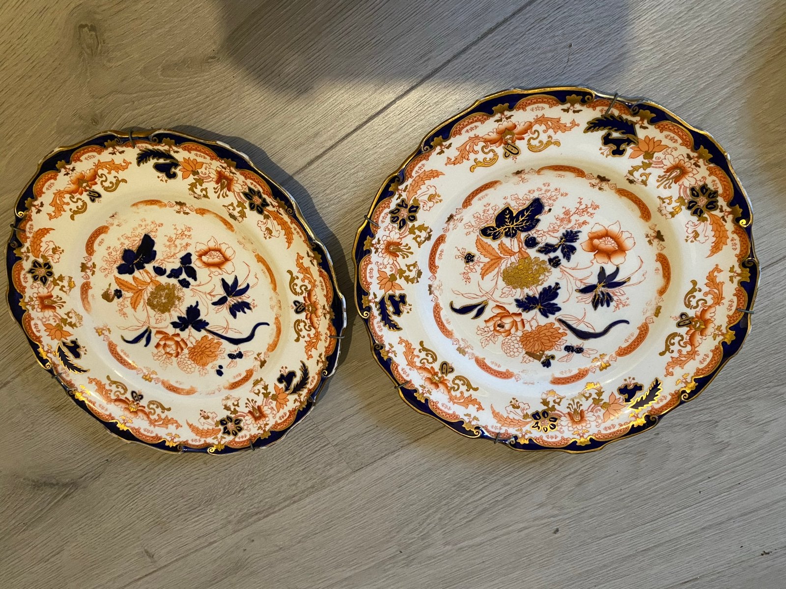 2 antieke Chinese borden - Royal Crown Derby, Antiek en Kunst, Ophalen of Verzenden