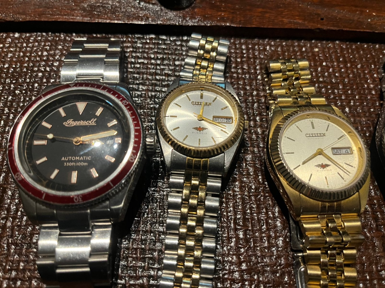 Horloge lot te koop moet weg !!, Sieraden, Tassen en Uiterlijk, Horloges | Heren, Ophalen, Staal, Overige merken