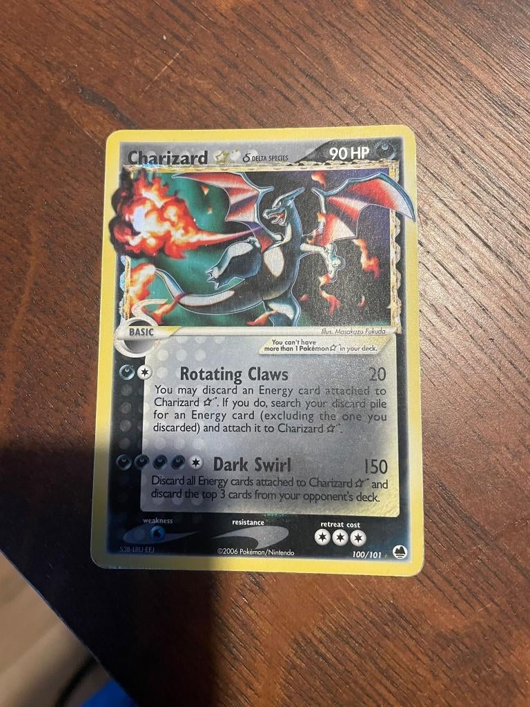 Pokemon Charizard Gold Star Delta Species, Ophalen of Verzenden, Gebruikt, Losse kaart