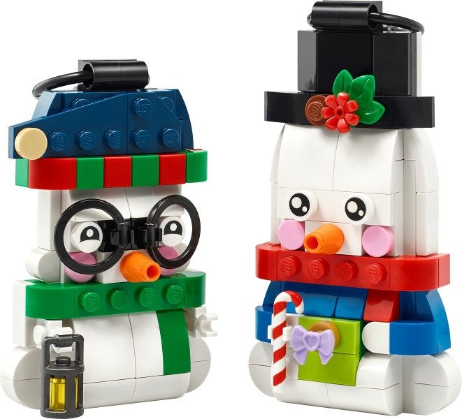 Lego | Winter | Kerst | Sneeuwpopornamenten | 40812, Lego, Overige thema's, Nieuw, https://legohouse.com/en-gb/info/contact-us/