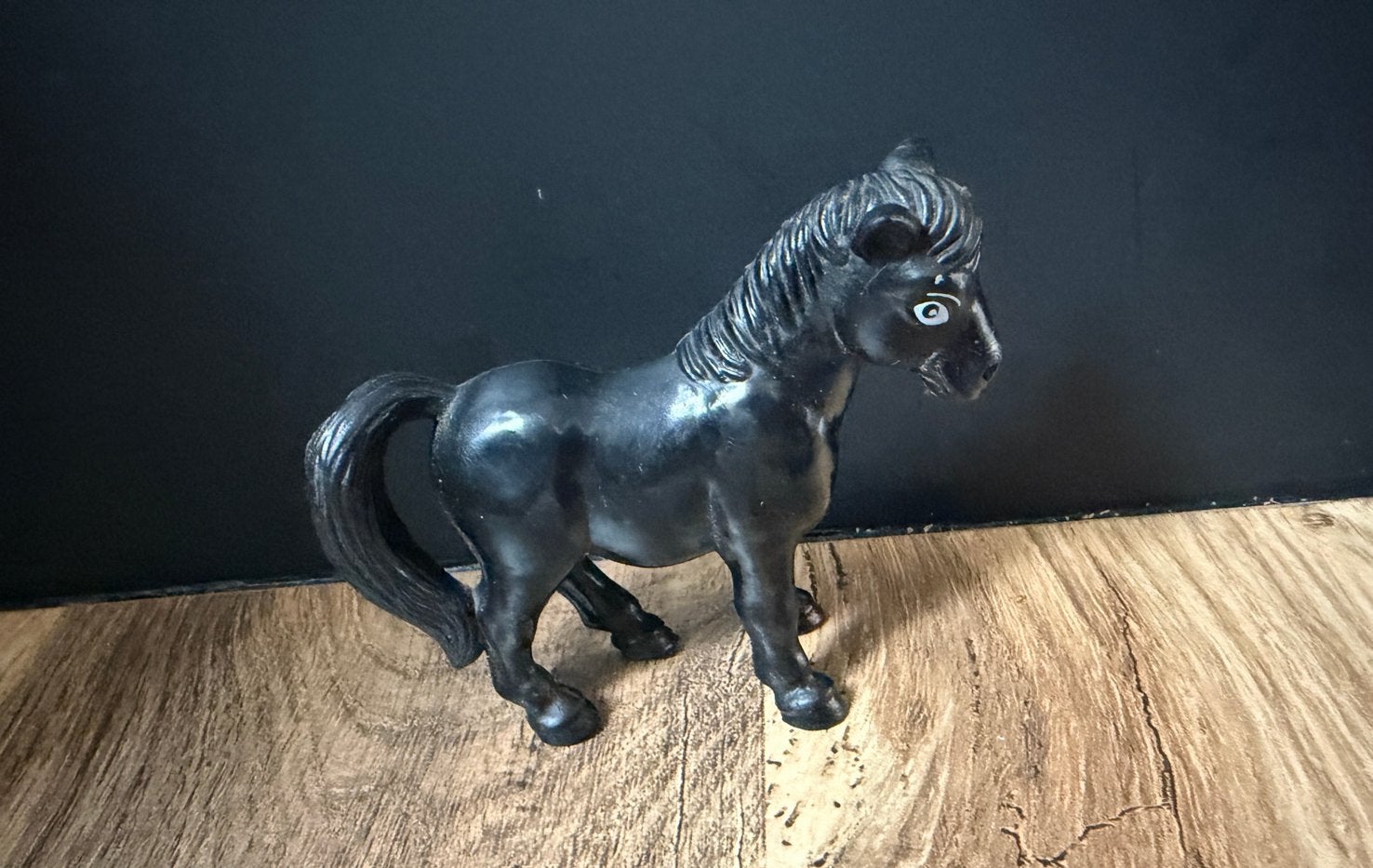 Vintage Britains speelgoed paard - zwart, 1988, Ophalen of Verzenden, Gebruikt