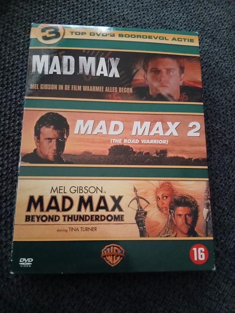 Mad Max Trilogie DVD Boxset - Actieklassiekers, Cd's en Dvd's, Dvd's | Actie, Gebruikt, Actie, Vanaf 16 jaar, Ophalen