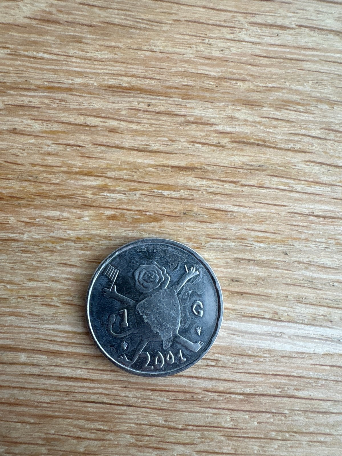 Nederlandse 1 gulden munt Koningin Beatrix 2001, Ophalen of Verzenden, Koningin Beatrix, 1 gulden, Losse munt