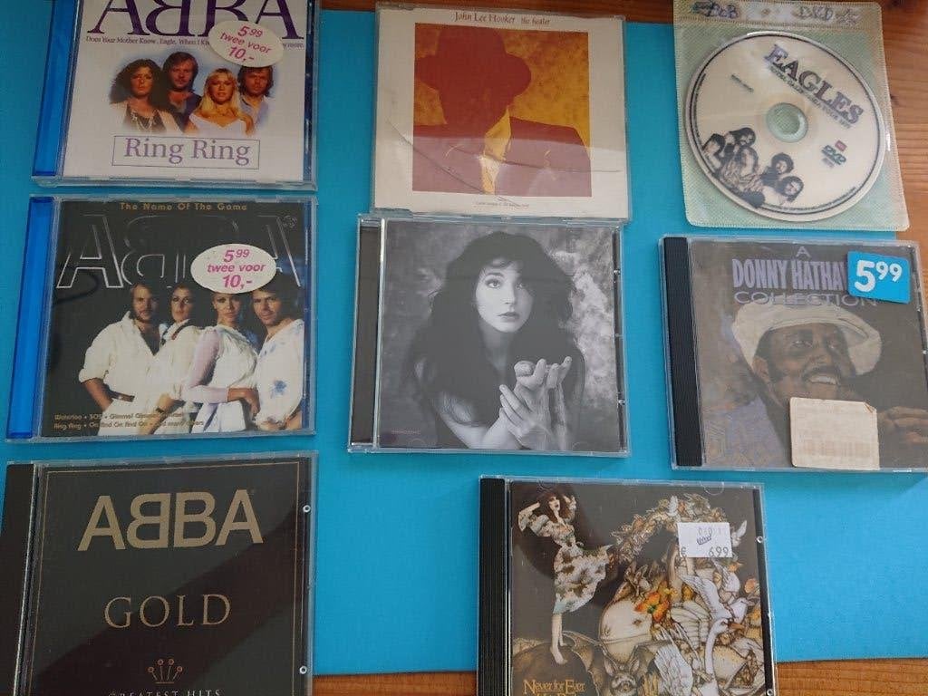 Gratis: Partij Muziek CD's en dvd's diverse smaken, Cd's en Dvd's, Cd's | Overige Cd's, Gebruikt, Ophalen