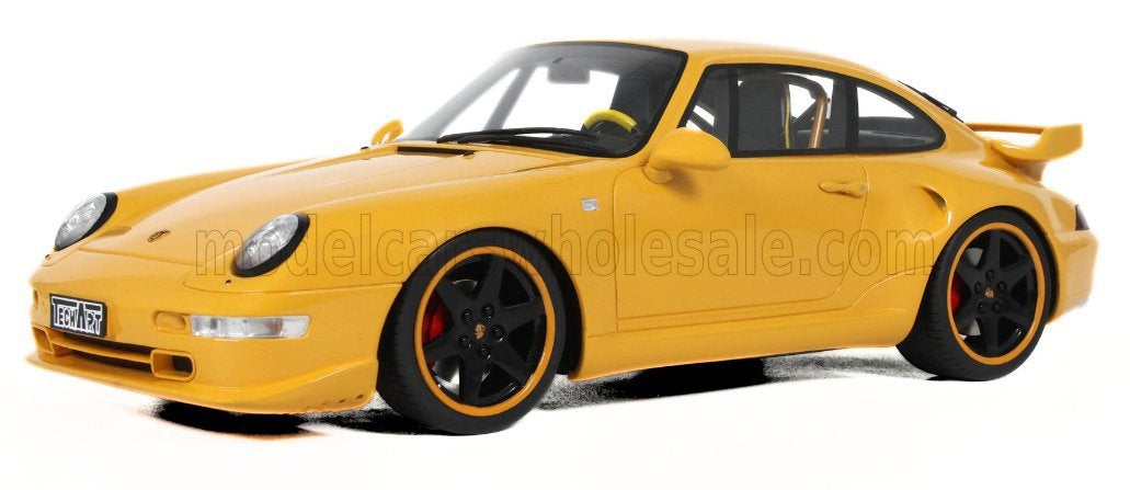 GT-Spirit 1:18 Porsche 993 Techart 1995 Yellow, Ophalen of Verzenden, Nieuw, Auto, Overige merken