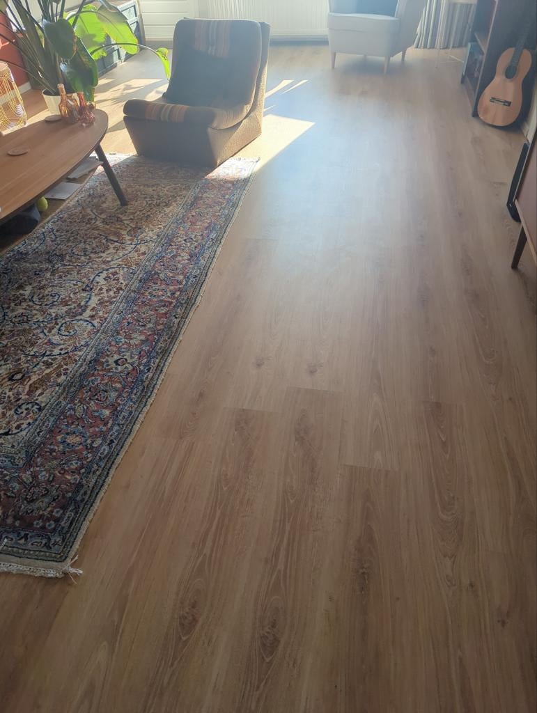 Prachtige laminaat vloer, ca. 90m2, 3 jaar oud, Huis en Inrichting, Stoffering | Vloerbedekking, Ophalen of Verzenden