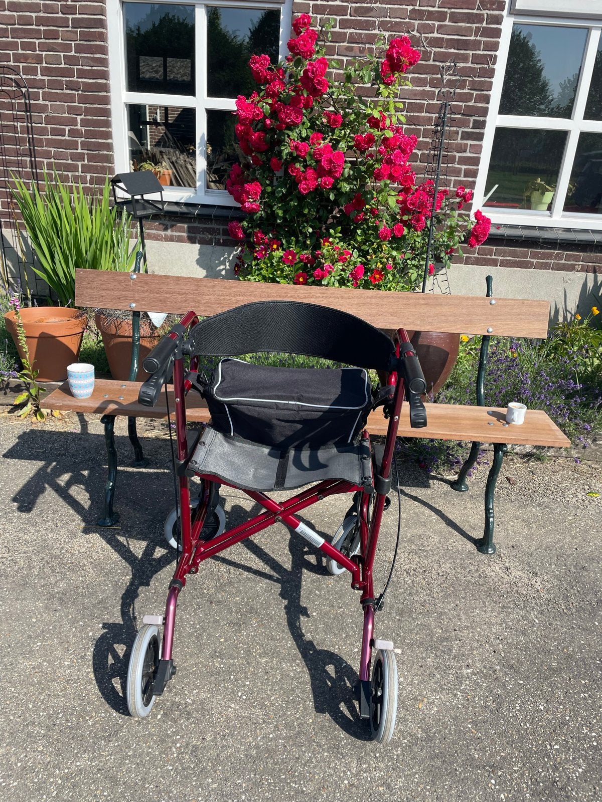 Rollator Diamond de luxe, Diversen, Rollators, Gebruikt, Lichtgewicht, Opvouwbaar, Ophalen