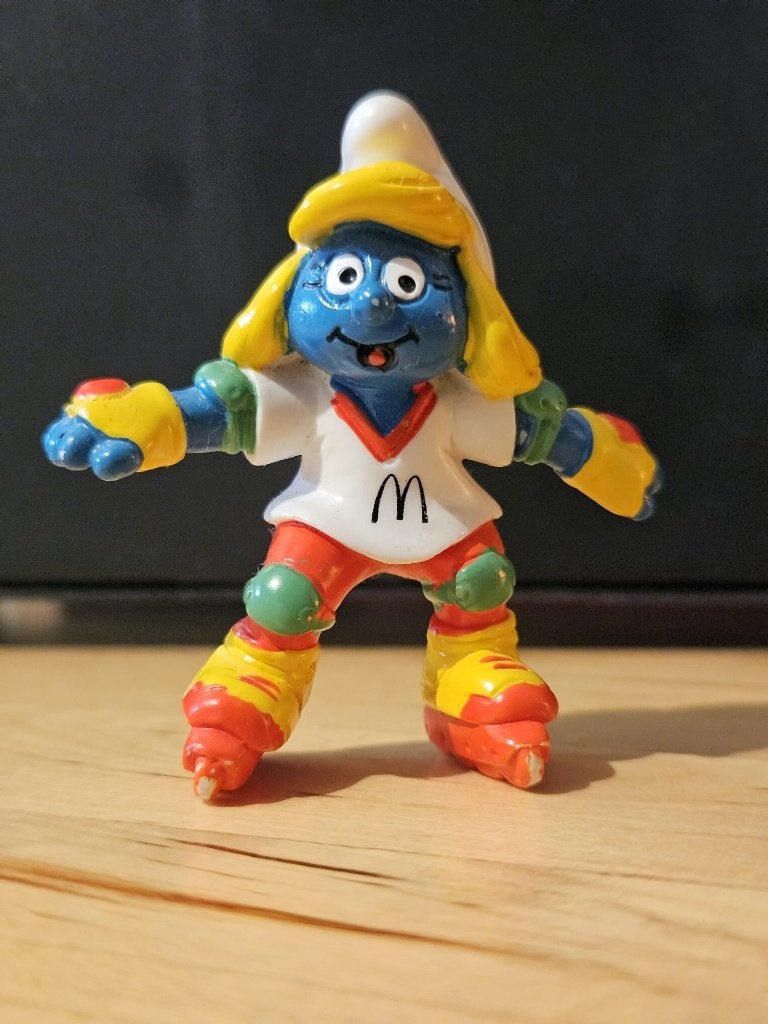 6 Vintage McDonald's Smurfen 1997 van Peyo, Ophalen of Verzenden, Zo goed als nieuw, Verschillende Smurfen, Poppetje, Figuurtje of Knuffel